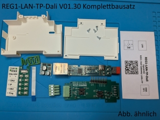 OpenKNX REG1-LAN-TP-Dali Komplettbausatz 